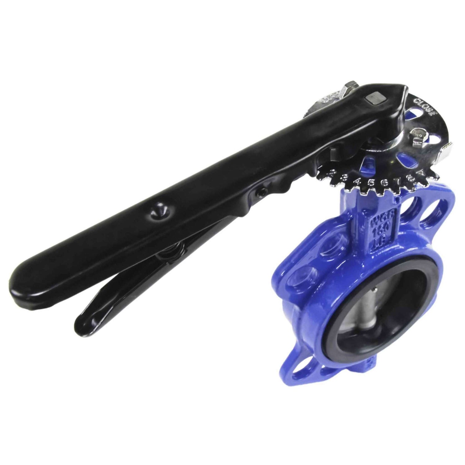 Water Butterfly Valve Elephant WBV3432E-2W-Fb-H PN16, body material - carbon steel WCB, disk material - stainless steel 316L, seal - EPDM, handwheel operated