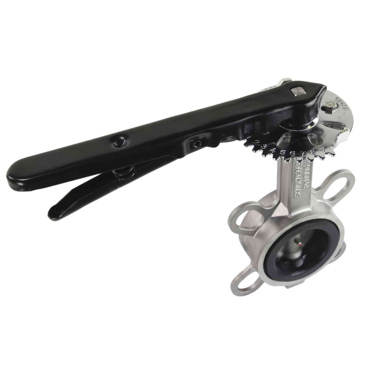 Water Butterfly Valve Elephant WBV3232N-2W-Fb-H PN16, body and disk material - stainless steel 316L, seal - NBR, handwheel operated