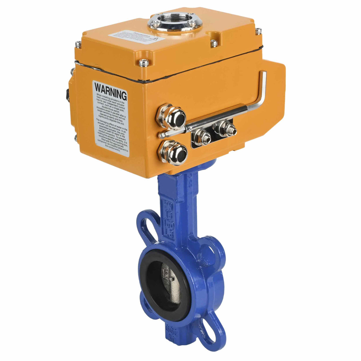 Water Butterfly Valve Elephant WBV1332N-2W-Fb-H body material - Cast iron GGG50, disk material - Stainless steel 316L, seal - NBR with electric actuator Elephant 24V