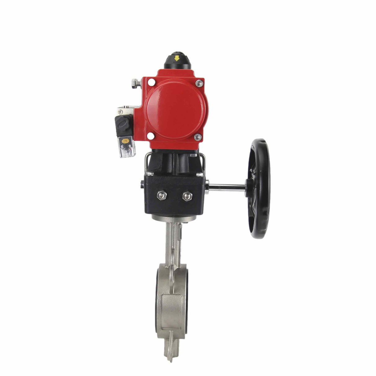 Water Butterfly Valve Elephant 316l-viton-da-4m310-110/220v-hdm, body material - stainless steel AISI 316L, disk material - stainless steel AISI 316L, seal - VITON, pneumatic actuator operated