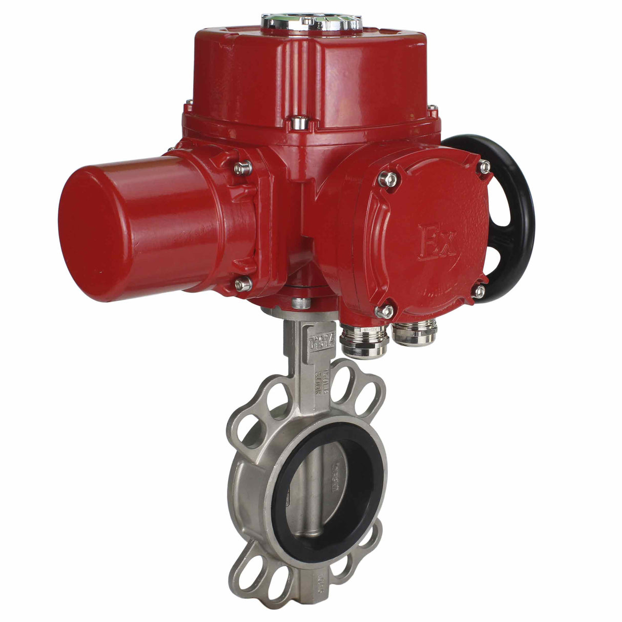 Water Butterfly Valve Elephant 316l-316l-epdm-elephant-qt-w-m-ex-380v, body material - stainless steel AISI 316L, disk material - stainless steel AISI 316L, seal - EPDM, electric actuator operated