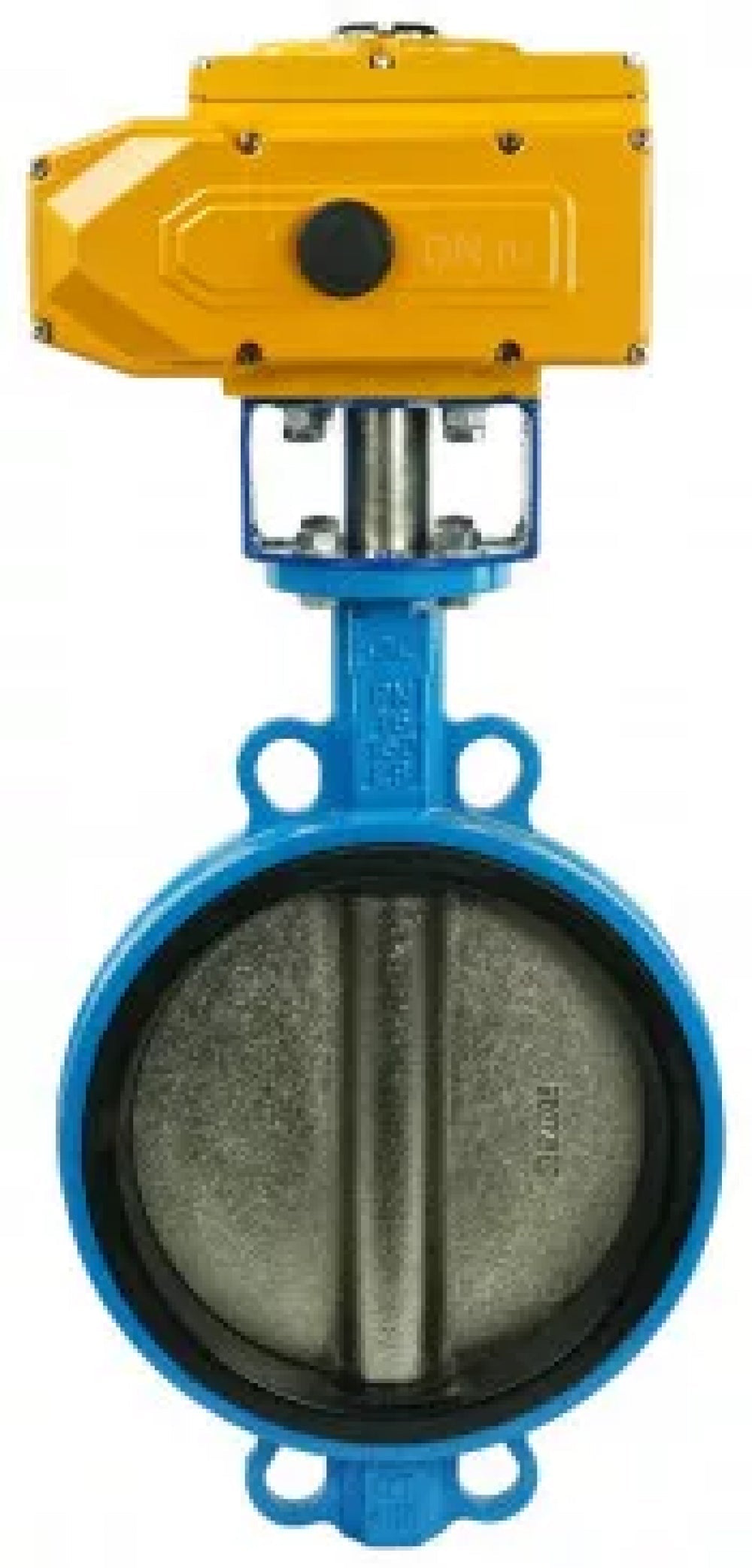 Water Butterfly Valve Elephant WBV1413E-2W-Fb-H, body material - cast iron GGG50, disk material - cast iron GGG40, seal - EPDM, with electric actuator QT-N-060EM-A1-220VAC-U1 220V (4-20mA)