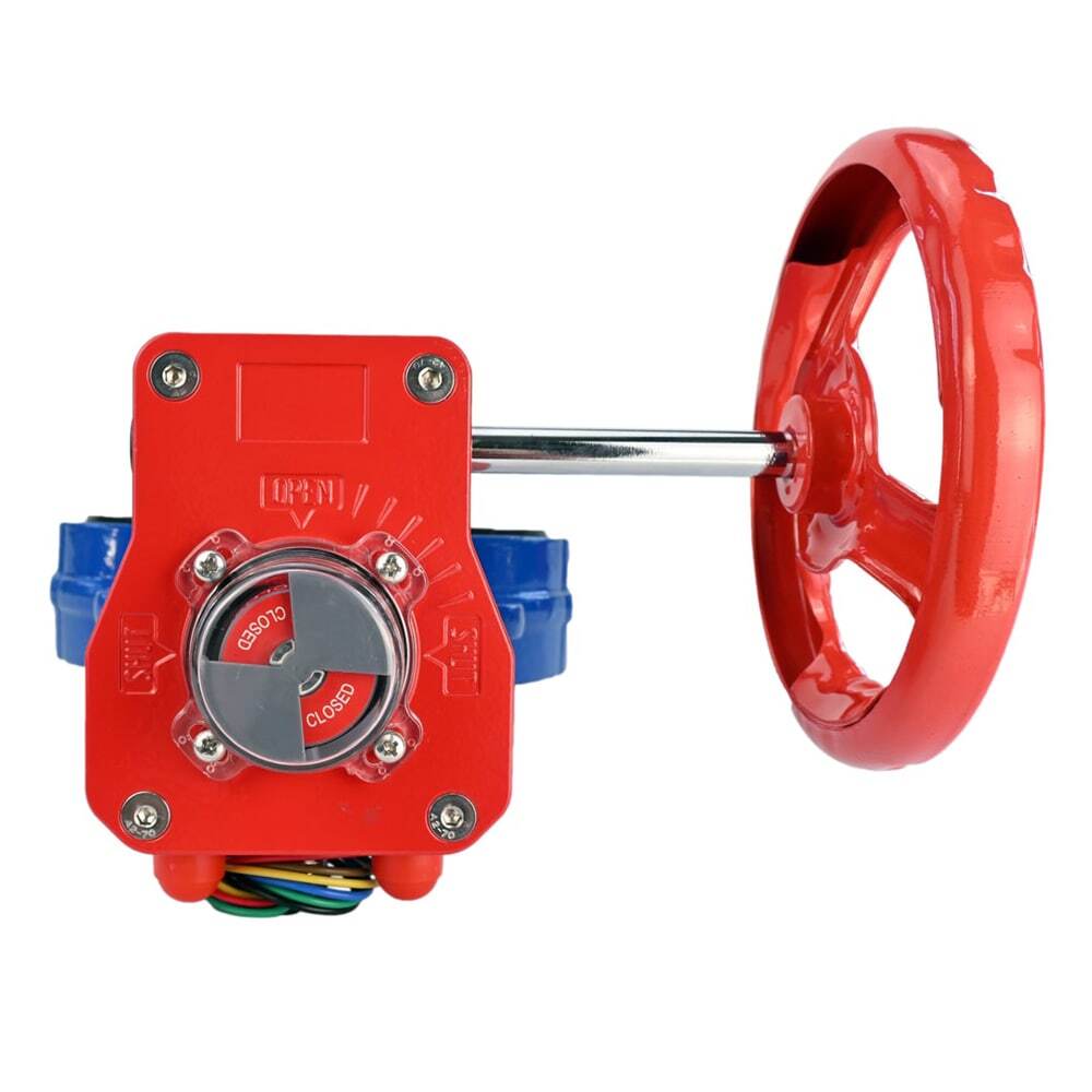 Water Butterfly Valve Elephant WCB-316L-VITON body material - Carbon steel WCB, disk material - Stainless steel AISI 316L, seal - Viton with gear Elephant HGBF, position indicator and feedback sensor