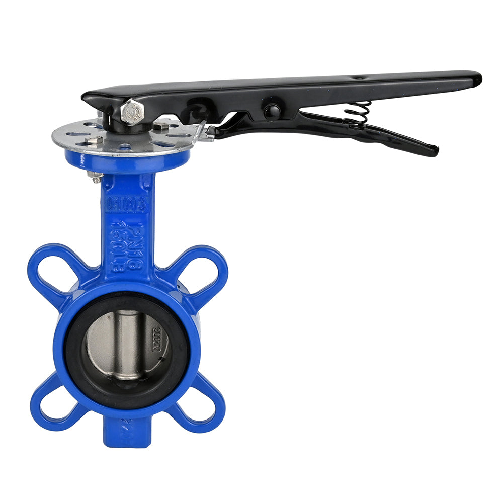 Water Butterfly Valve Elephant WBV3432V-2W-Fb-H PN16, body material - carbon steel WCB, disk material - stainless steel 316L, seal - VITON, handwheel operated