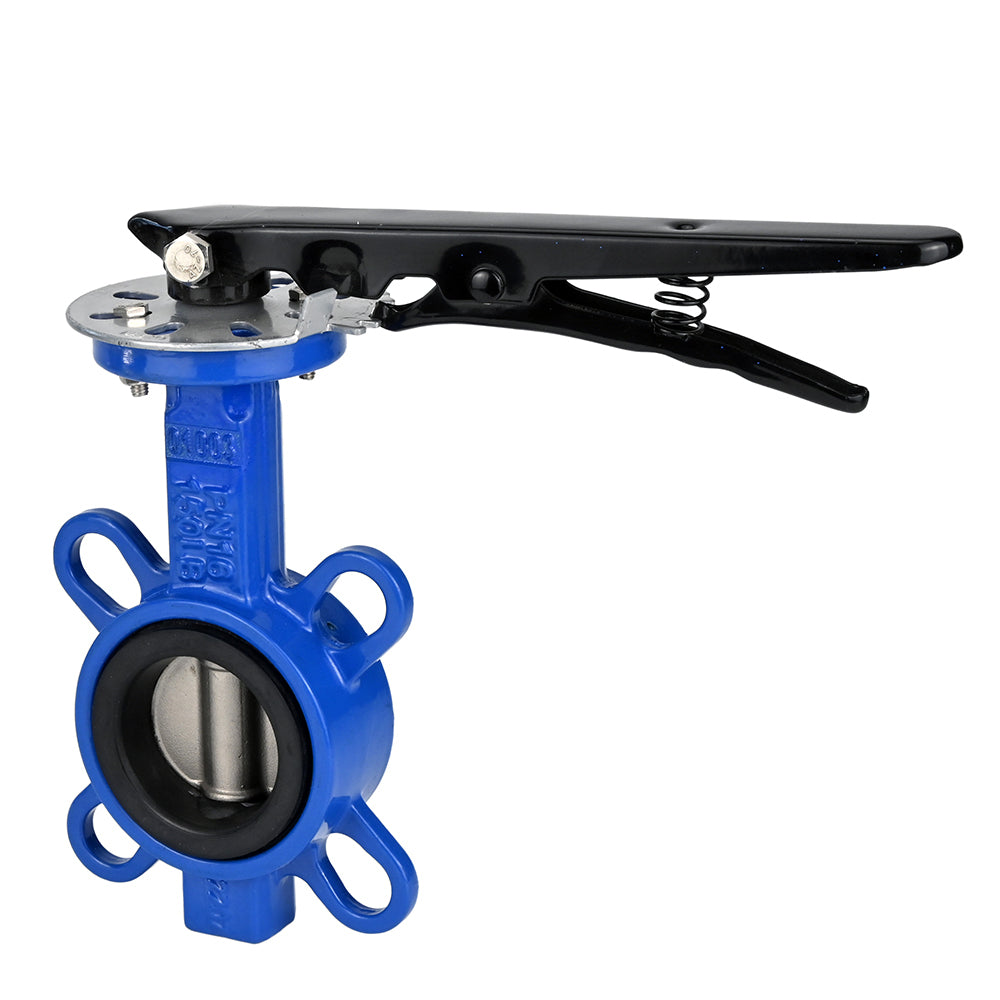 Water Butterfly Valve Elephant WBV3432V-2W-Fb-H PN16, body material - carbon steel WCB, disk material - stainless steel 316L, seal - VITON, handwheel operated