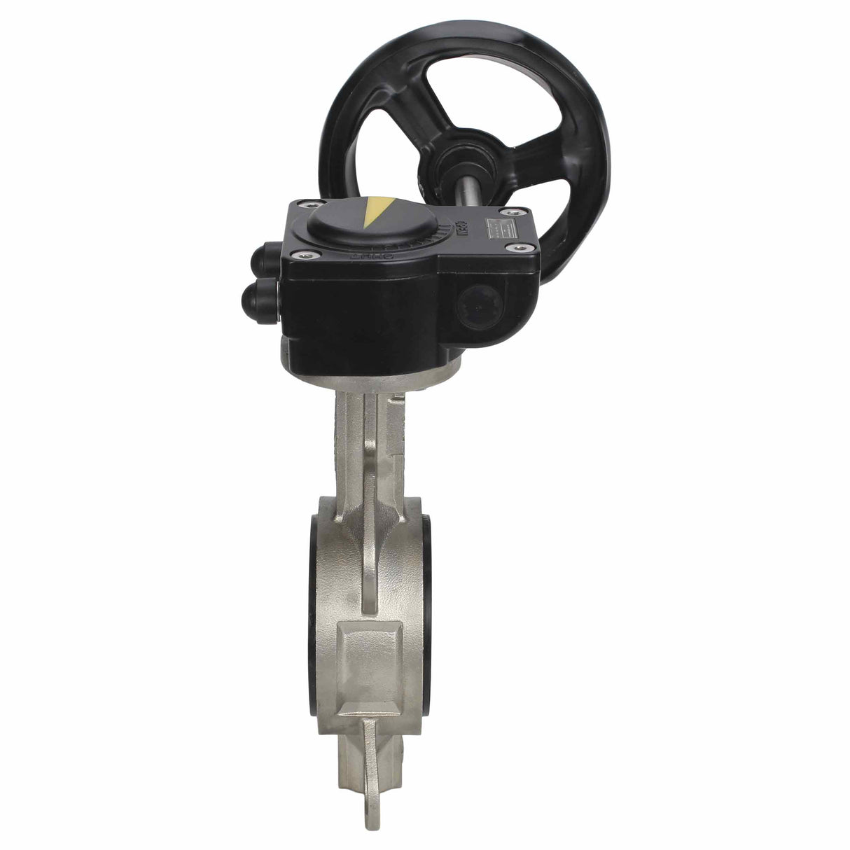 Water butterfly valve Elephant 316L-316L-VITON body material - stainless steel AISI 316L, disk material - stainless steel AISI 316L, seal - Viton with gear Elephant HAM