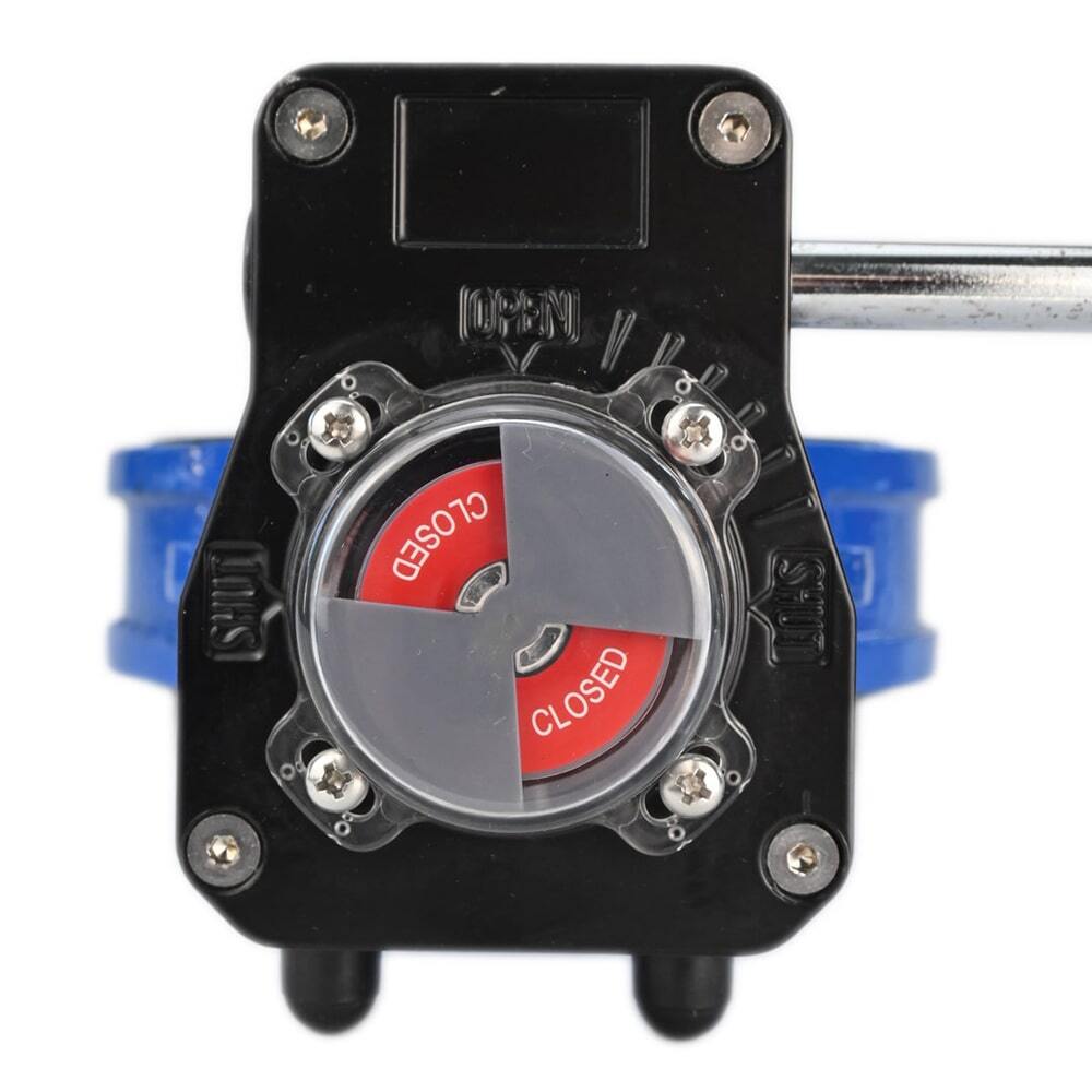 Water butterfly valve Elephant GG25-316L-NBR body material - cast iron GG25, disk material - stainless steel 316L, seal - NBR with gear Elephant HGBF, with position indicator and feedback sensor