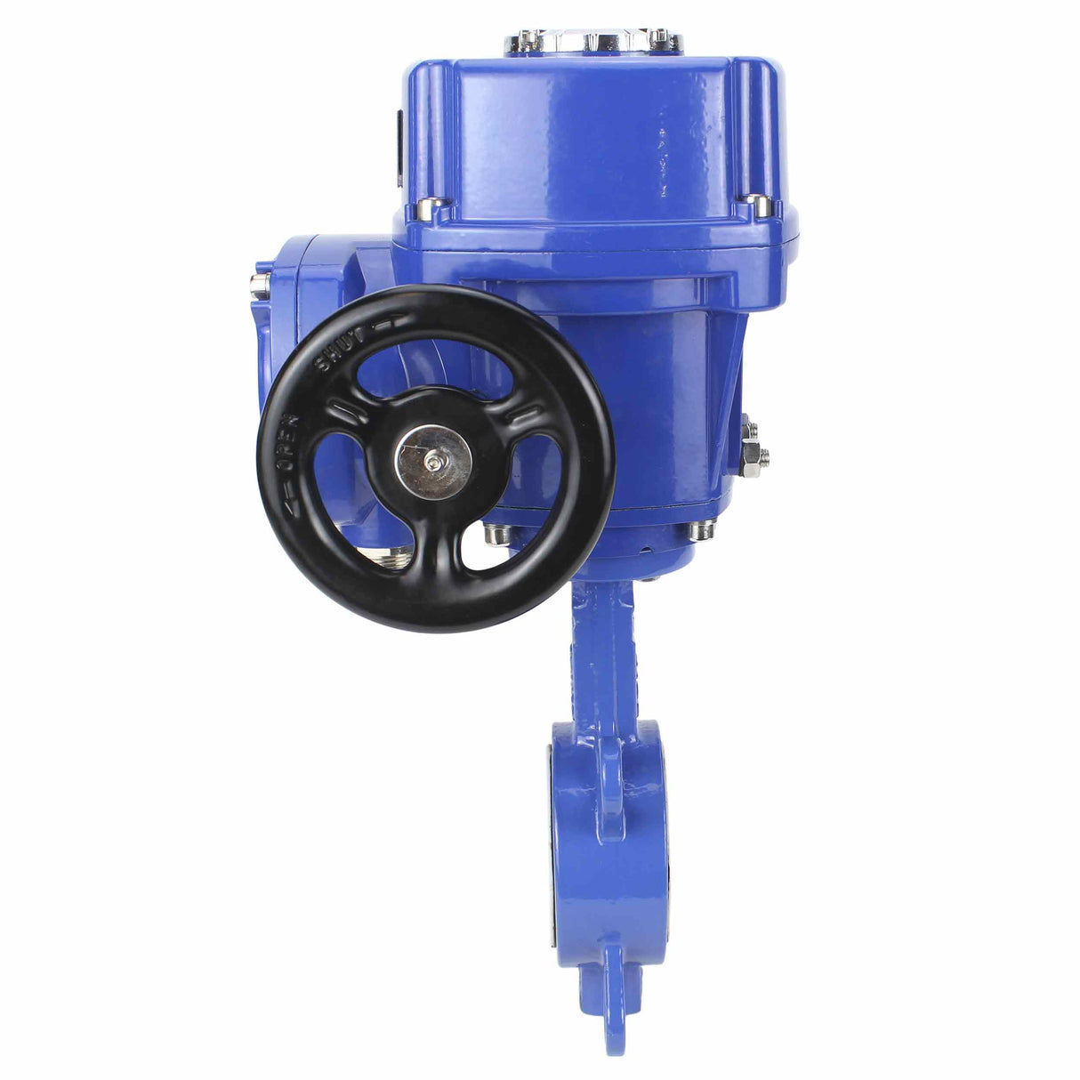 Water Butterfly Valve Elephant WCB-316L-PTFE body material - Carbon steel WCB, disk material - Stainless steel AISI 316L, seal - PTFE with 1/4-turn electric actuator Elephant QT-W (M) 220V