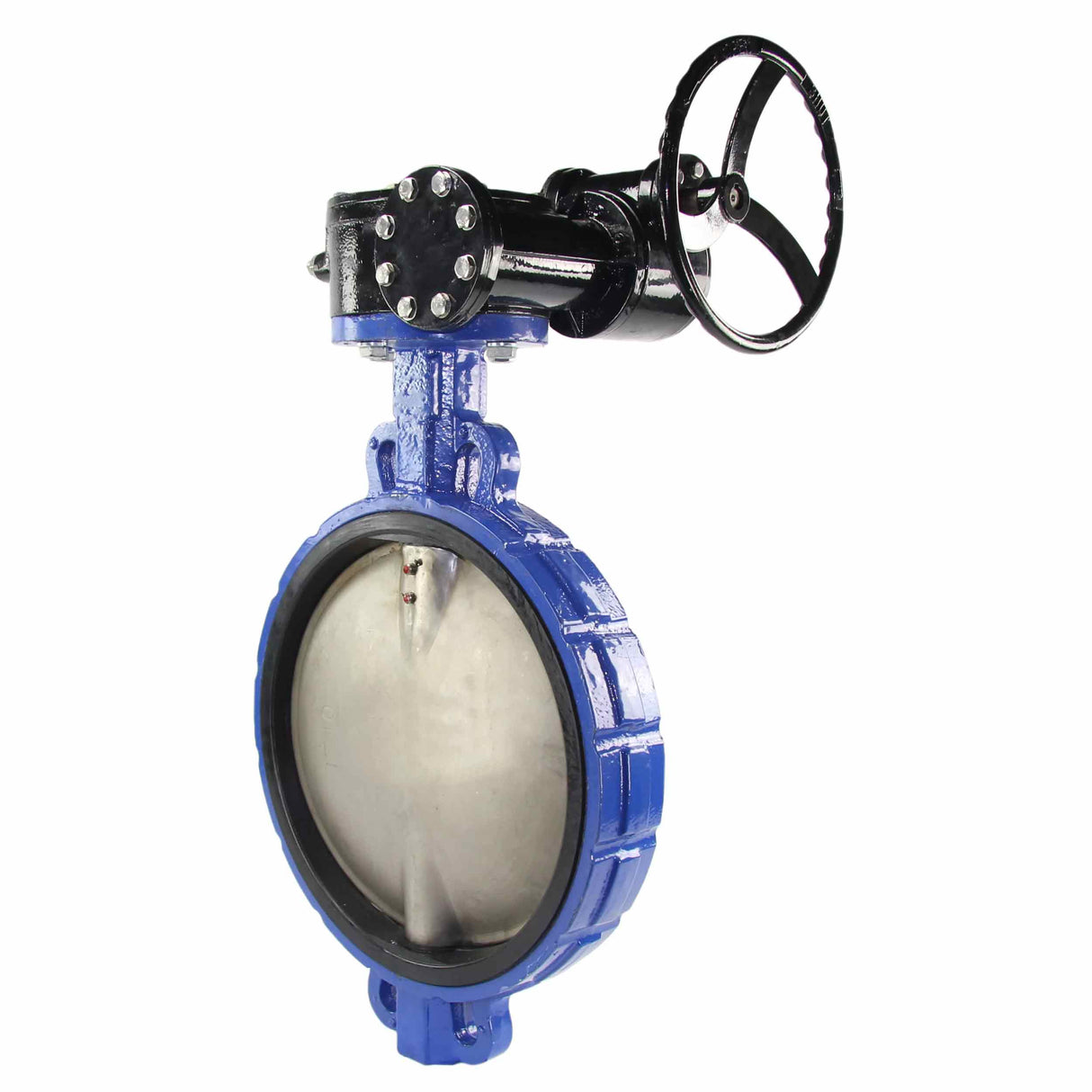 Water Butterfly Valve Elephant WBV3432E-2W-Fb-R PN16, body material - carbon steel WCB, disk material - stainless steel AISI 316L, seal - EPDM, gear operated