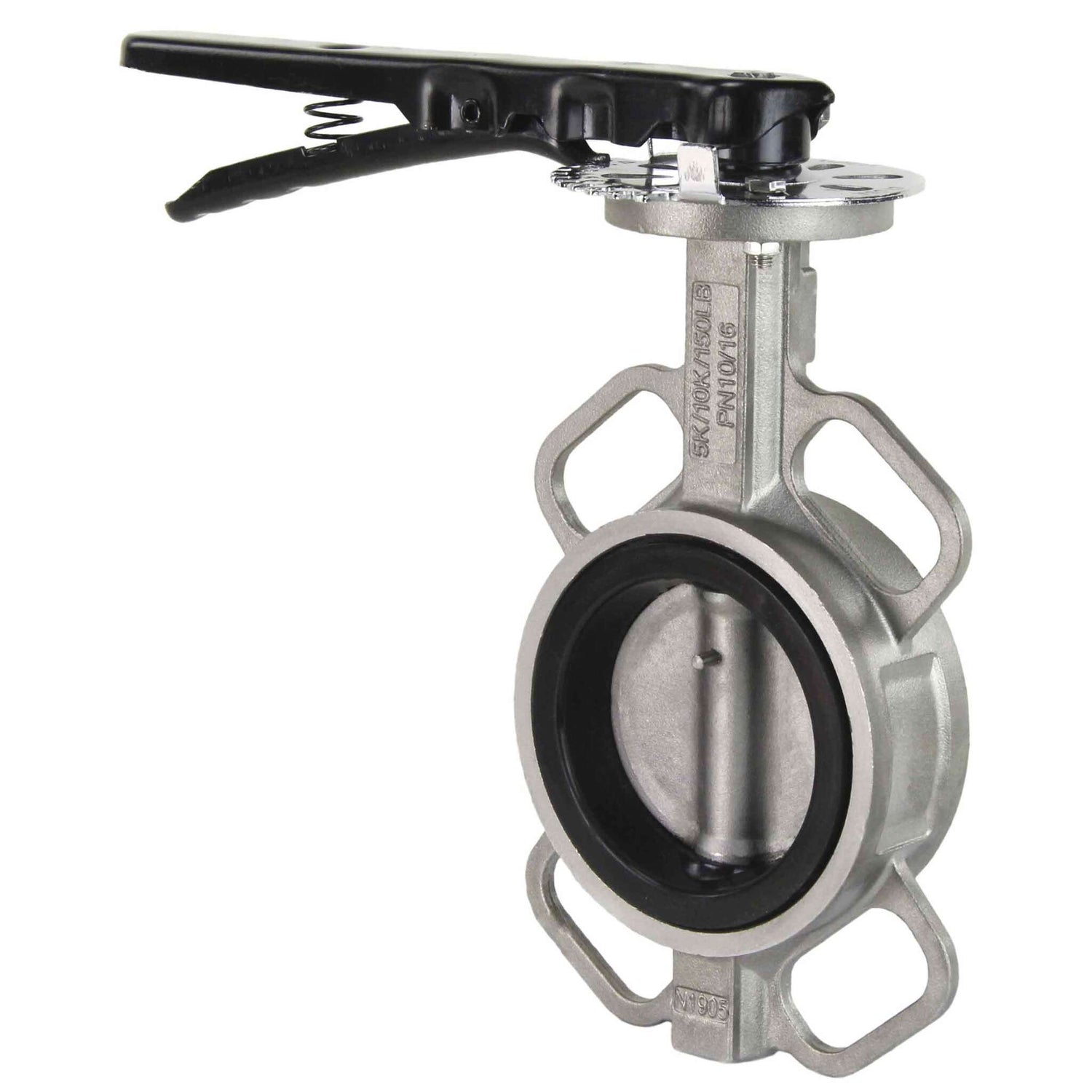 Water Butterfly Valve Elephant WBV3232V-2W-Fb-H PN16, body and disk material - stainless steel 316L, seal - VITON, handwheel operated