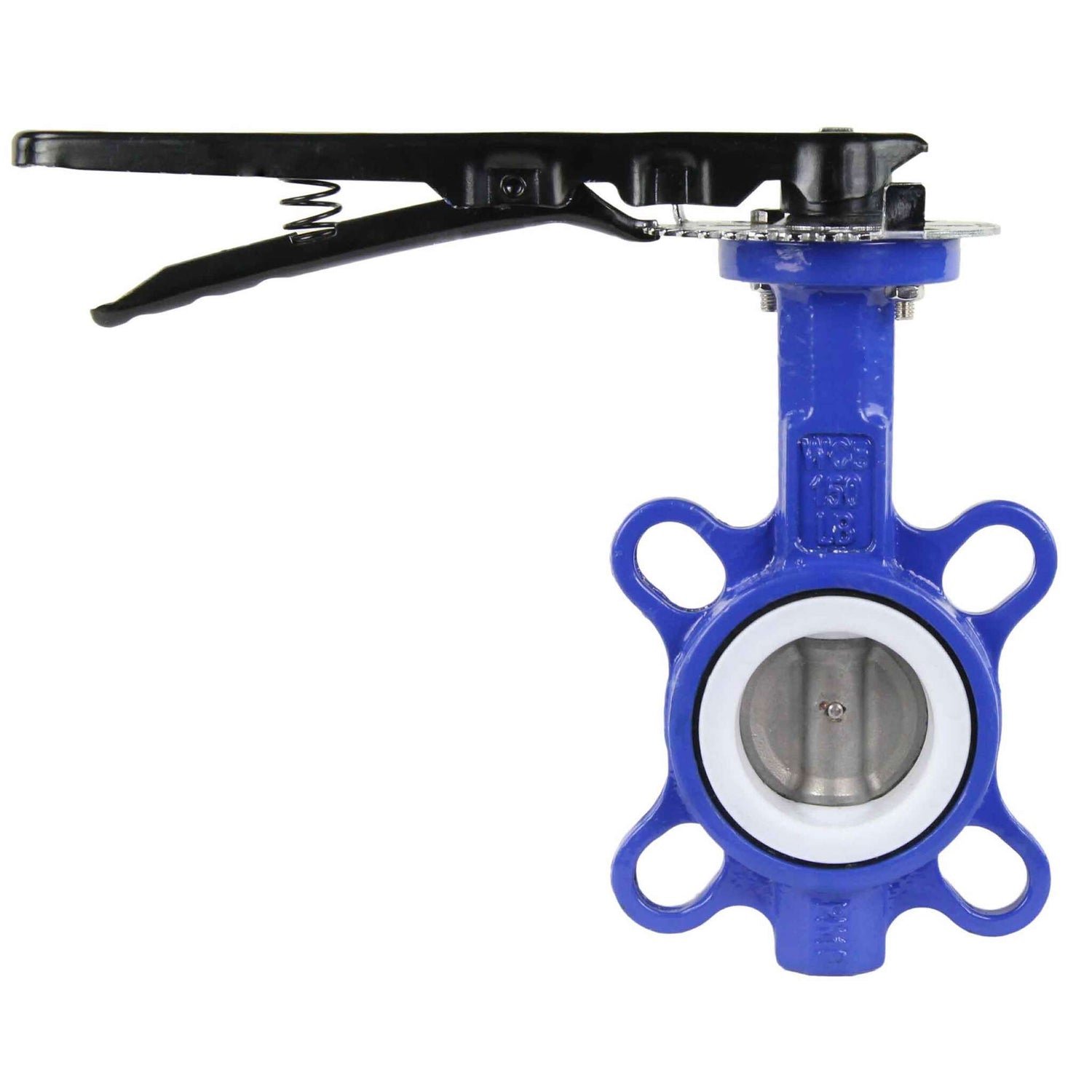 Water Butterfly Valve Elephant WBV3432P-2W-Fb-H PN16, body material - carbon steel WCB, disk material - stainless steel 316L, seal - PTFE, handwheel operated