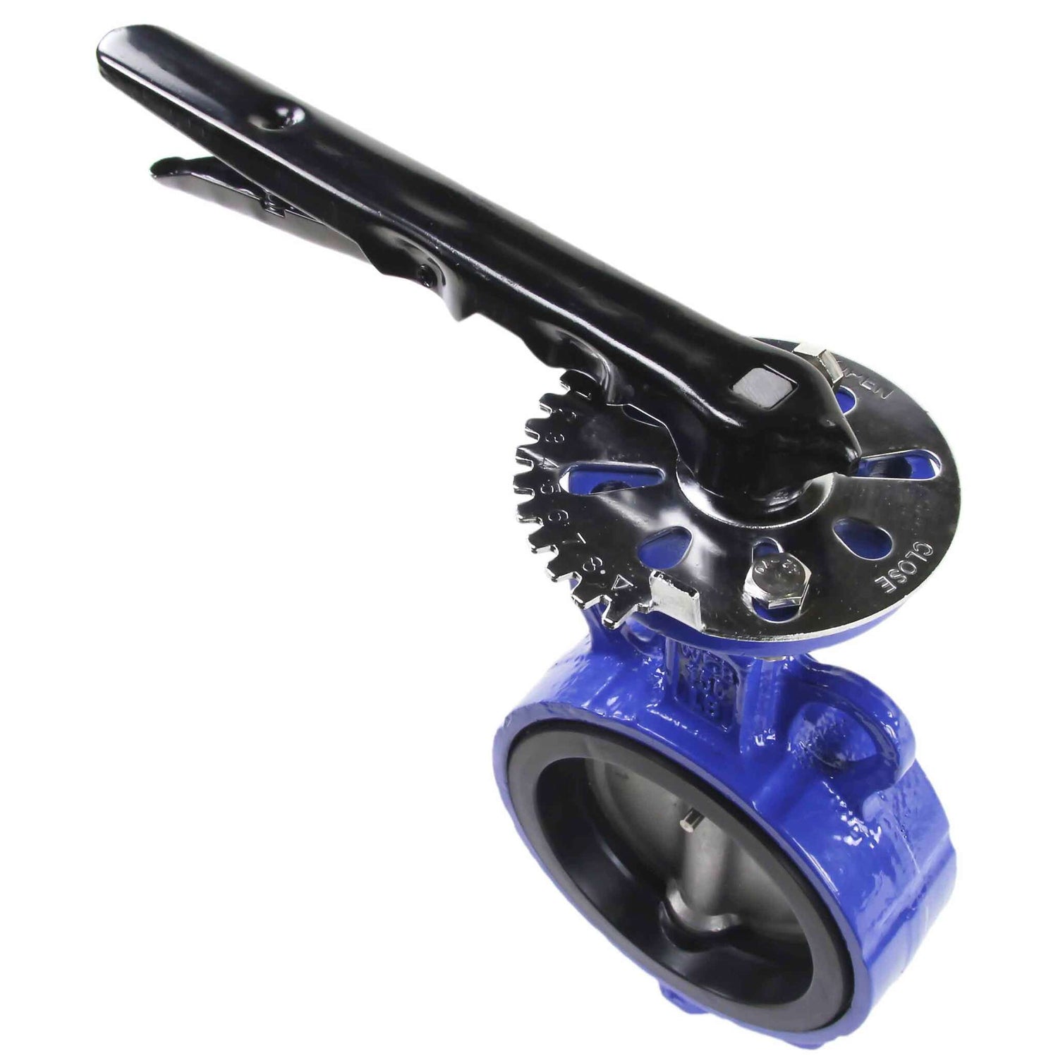 Water Butterfly Valve Elephant WBV3432N-2W-Fb-H PN16, body material - carbon steel WCB, disk material - stainless steel 316L, seal - NBR, handwheel operated