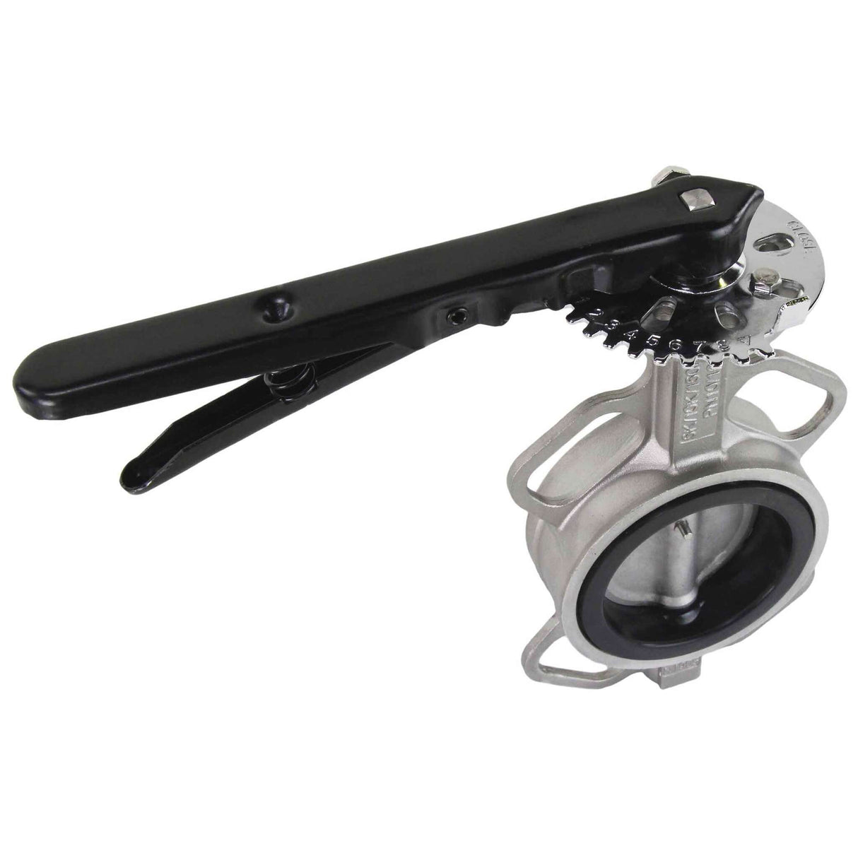 Water Butterfly Valve Elephant WBV3232V-2W-Fb-H PN16, body and disk material - stainless steel 316L, seal - VITON, handwheel operated