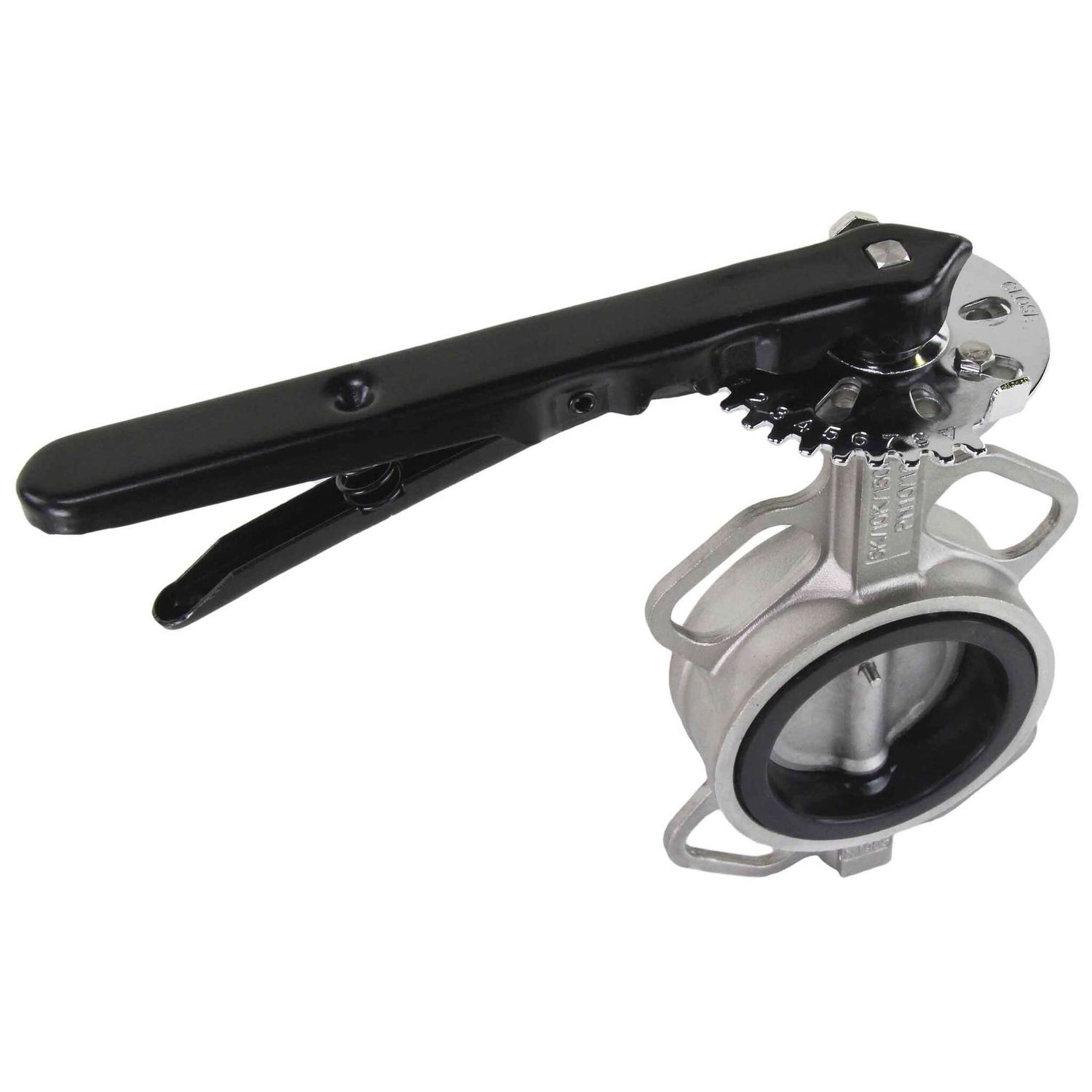 Water Butterfly Valve Elephant WBV3232V-2W-Fb-H PN16, body and disk material - stainless steel 316L, seal - VITON, handwheel operated