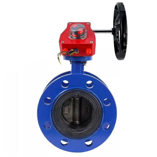 Water Butterfly Valve Elephant WBV1331E-2W-F-H, body material - Cast iron GGG40/EN-GJS-400-15, disk material - Stainless steel AISI 304, seal - EPDM, gearbox HGBF RQN