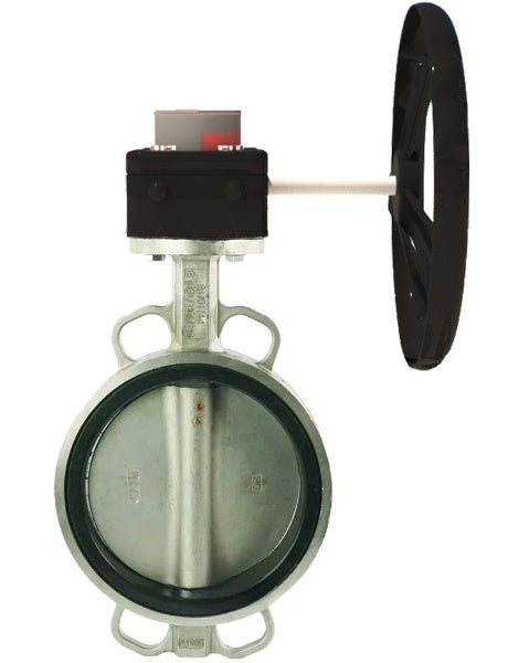 Water Butterfly Valve Elephant WBV3131E-2W-Fb-H, body material - Stainless steel AISI 304, disk material - Stainless steel AISI 304, seal - EPDM, gearbox HGB RQN