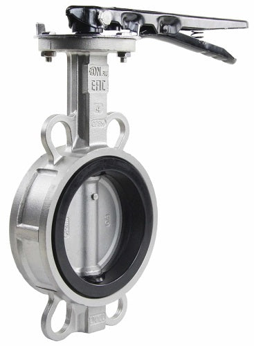 Water Butterfly Valve Elephant WBV3232N-2W-Fb-H, body material - stainless steel AISI 316L, disk material - stainless steel AISI 316L, seal - NBR, handle