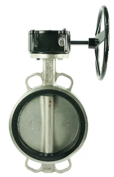 Water Butterfly Valve Elephant WBV3131V-2W-Fb-H, body material - Stainless steel AISI 304, disk material - Stainless steel AISI 304, seal - Viton, gearbox RDN RQN