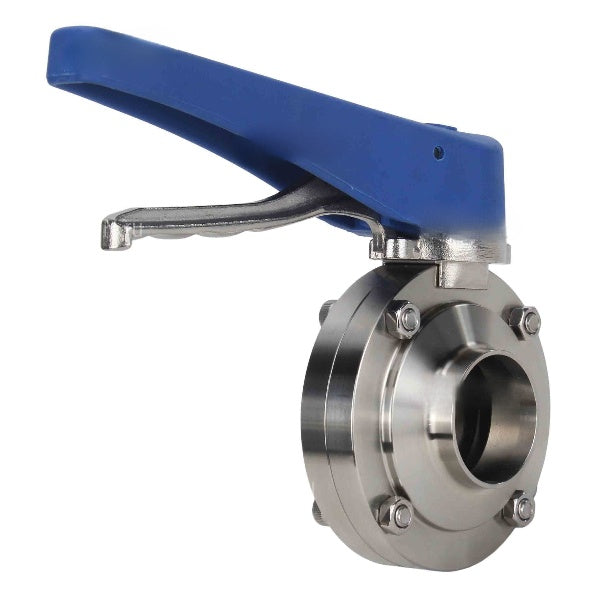 Water Butterfly Valve Elephant WBV3131E-2W-W-H, body material - Stainless steel AISI 304, disk material - Stainless steel AISI 304, seal - EPDM, welded, with handle