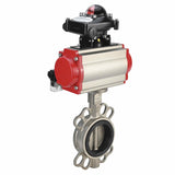 Water Butterfly Valve Elephant 316l-316l-epdm-da-4m310-110/220-apl210n, body material - stainless steel AISI 316L, disk material - stainless steel AISI 316L, seal - EPDM, pneumatic actuator operated