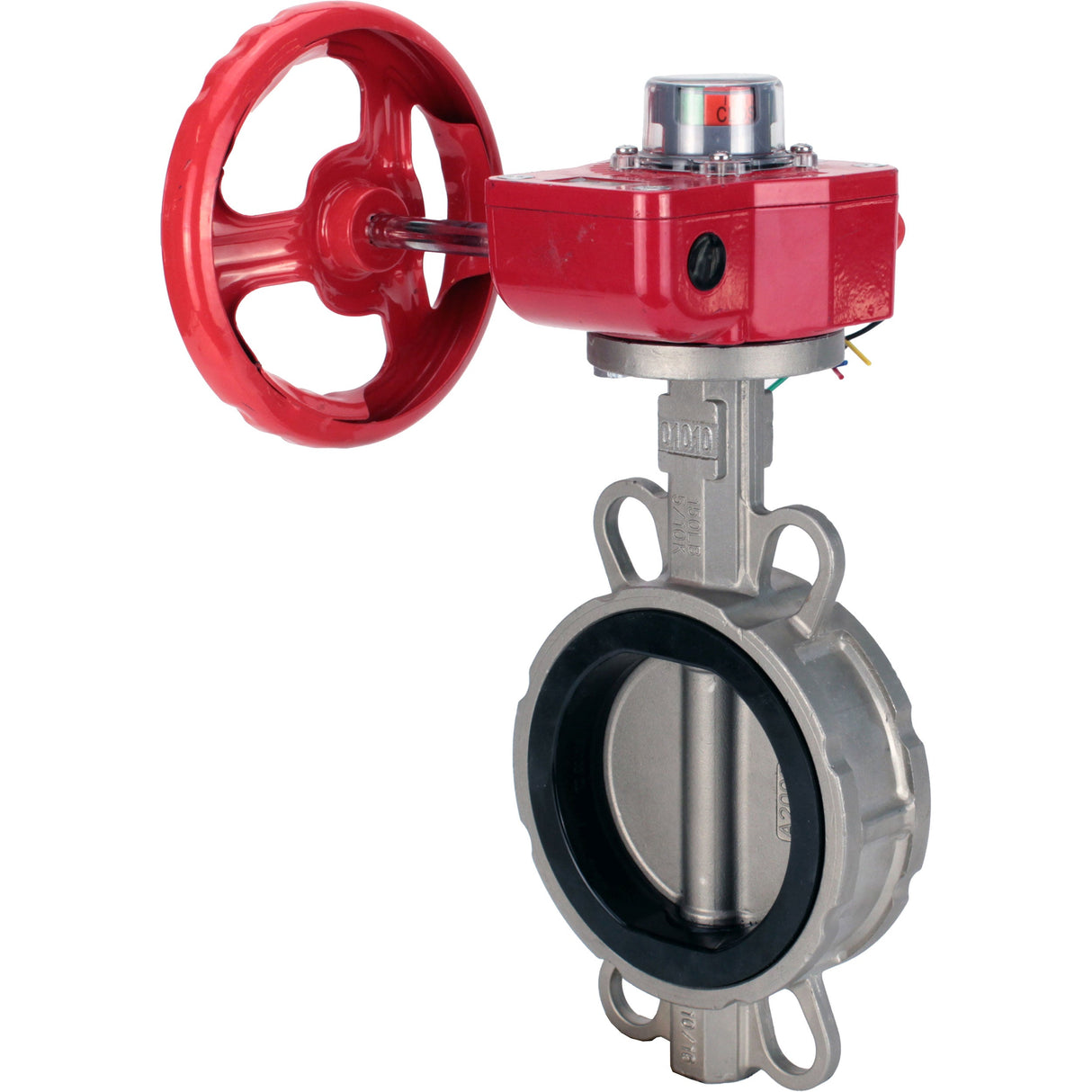 Water Butterfly Valve Elephant WBV3131N-2W-Fb-H, body material - Stainless steel AISI 304, disk material - Stainless steel AISI 304, seal - NBR, gearbox HGBF RQN