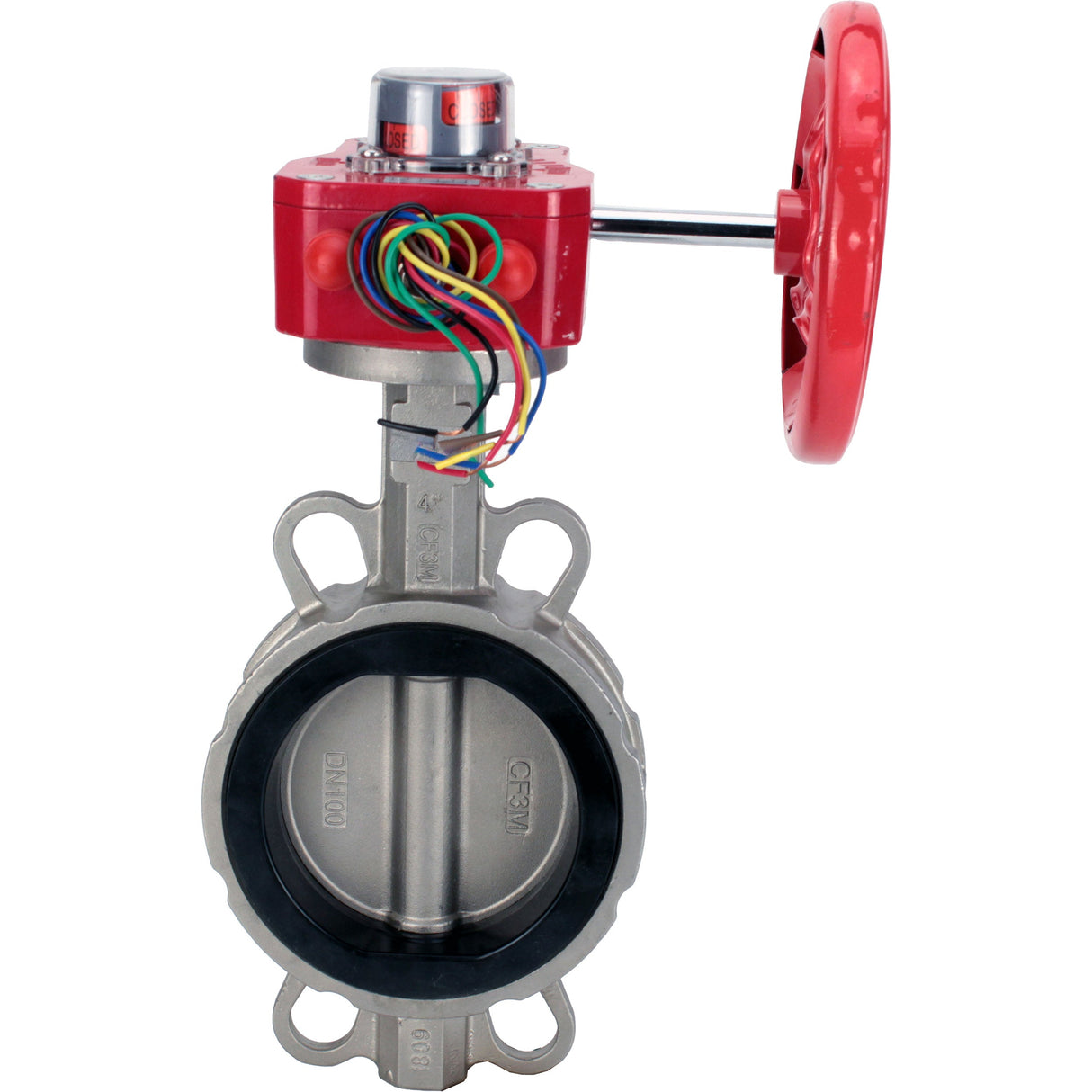 Water Butterfly Valve Elephant WBV3131N-2W-Fb-H, body material - Stainless steel AISI 304, disk material - Stainless steel AISI 304, seal - NBR, gearbox HGBF RQN