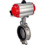 Water Butterfly Valve Elephant 316l-viton-da-4m310-110/220, body material - stainless steel AISI 316L, disk material - stainless steel AISI 316L, seal - VITON, pneumatic actuator operated
