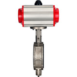 Water Butterfly Valve Elephant 316l-viton-da-4m310-110/220, body material - stainless steel AISI 316L, disk material - stainless steel AISI 316L, seal - VITON, pneumatic actuator operated
