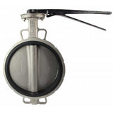 Water Butterfly Valve Elephant WBV3432V-2W-Fb-H, body material - stainless steel AISI 316L, disk material - stainless steel AISI 316L, seal - Viton, handle