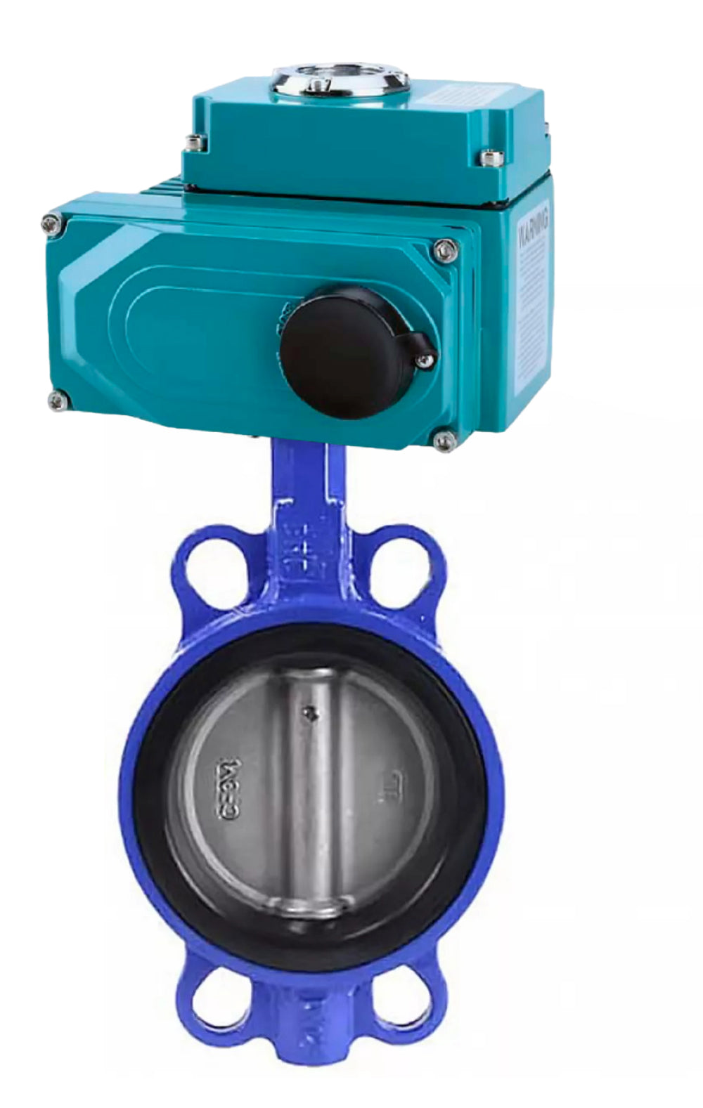 Water Butterfly Valve Elephant WBV1616E-2W-Fb-H, body material - cast iron QT450, disk material - cast iron QT450, seal - EPDM, electric actuator QT-N-003EM-O1-24VDC-U1 HARK