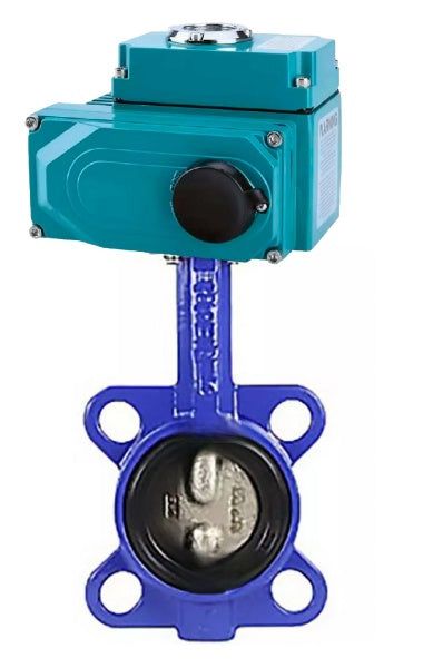 Water Butterfly Valve Elephant WBV1432E-2W-Fb-H, body material - Cast iron GGG50/EN-GJS-500-7, disk material - stainless steel AISI 316L, seal - EPDM, electric actuator QT-N-003EM-O1-24VDC-U1 HARK