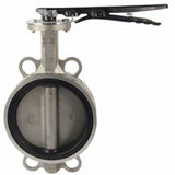 Water Butterfly Valve Elephant WBV3432V-2W-Fb-H, body material - stainless steel AISI 316L, disk material - stainless steel AISI 316L, seal - Viton, handle