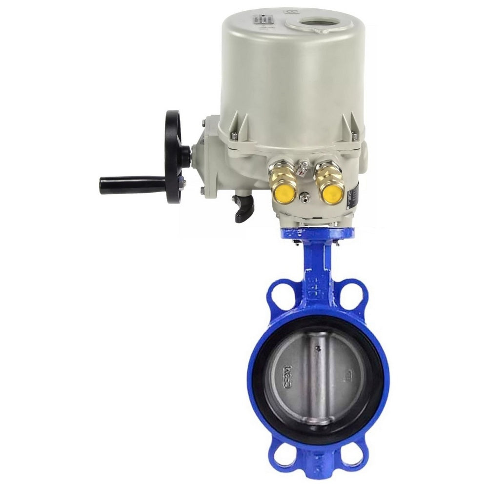 Water Butterfly Valve Elephant WBV1631E-2W-Fb-H, body material - cast iron QT450, disk material - Stainless steel AISI 304, seal - EPDM, electric actuator GZ-OFV(M) 220V