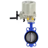 Water Butterfly Valve Elephant WBV1632E-2W-Fb-H, body material - cast iron QT450, disk material - stainless steel AISI 316L, seal - EPDM, electric actuator GZ-OFV 380V