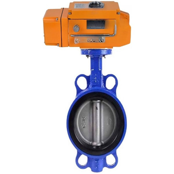 Water Butterfly Valve Elephant WBV1631E-2W-Fb-H, body material - cast iron QT450, disk material - Stainless steel AISI 304, seal - EPDM, electric actuator QT-N-EM-B1-220VAC-U1 220V