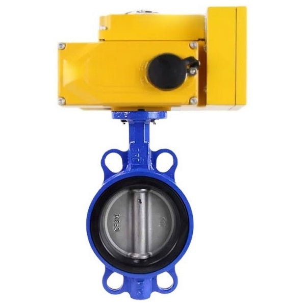 Water Butterfly Valve Elephant WBV1632E-2W-Fb-H, body material - cast iron QT450, disk material - stainless steel AISI 316L, seal - EPDM, electric actuator QT-N-хEM-A1 220V