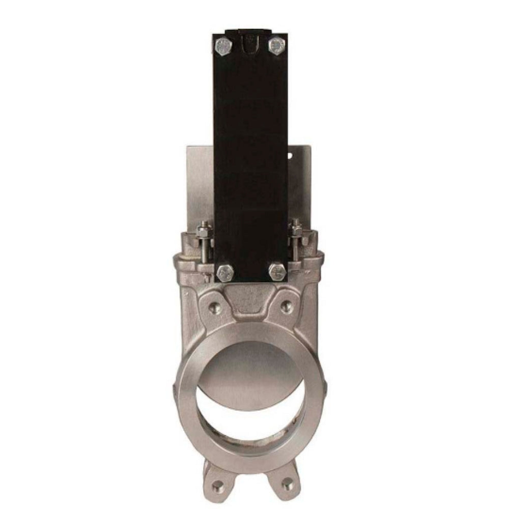 Gate valves Elephant GVKR3131E-2W-Fb-304-OST-EPDM interflanged with OST-flange type A and round stem, body - stainless steel 304, gate - stainless steel 304, seal - EPDM, under electric actuator
