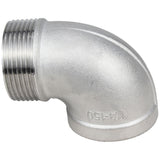Bends (angles) steel Elephant PN16 90° angle, threaded, body - stainless steel 304, connection - male/female threads