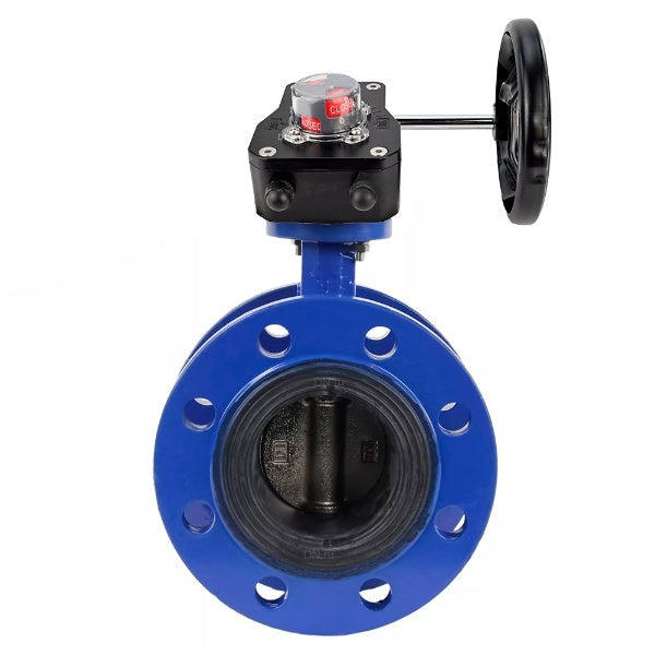 Water Butterfly Valve Elephant WBV1331E-2W-F-H, body material - Cast iron GGG40/EN-GJS-400-15, disk material - Stainless steel AISI 304, seal - EPDM, gearbox HGB RQN