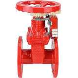 Wedge gate valve Elephant 30X39H GVWN1414S-2W-F-S, body material - cast iron GGG50, wedge material - cast iron + silicon, seal - silicon, handwheel, color - red