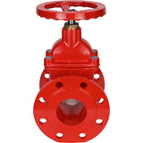 Wedge gate valve Elephant 30X39H GVWN1414S-2W-F-S, body material - cast iron GGG50, wedge material - cast iron + silicon, seal - silicon, handwheel, color - red