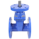 Wedge gate valve Elephant GVWN1414E-2W-F with ISO flange, body material - cast iron GGG50, wedge material - cast iron + EPDM, seal - EPDM, stem only, color - blue