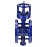 Water Butterfly Valve Elephant WBV3EX-3431M-1W-F-ISO, body material - carbon steel, disk material - stainless steel AISI 304, seal - metal, stem only