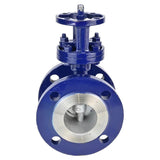 Water Butterfly Valve Elephant WBV3EX-3432M-1W-F-ISO, body material - carbon steel, disk material - stainless steel AISI 316, seal - metal, stem only