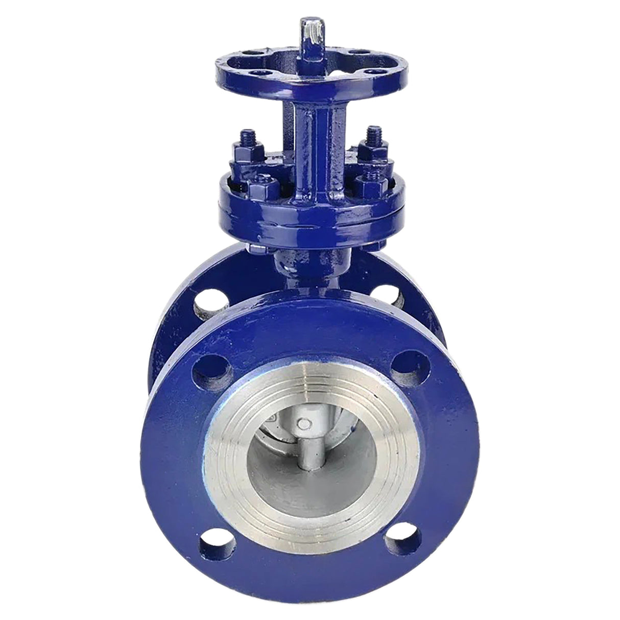 Water Butterfly Valve Elephant WBV3EX-3431M-1W-F-ISO, body material - carbon steel, disk material - stainless steel AISI 304, seal - metal, stem only