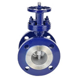 Water Butterfly Valve Elephant WBV3EX-3431M-1W-F-ISO, body material - carbon steel, disk material - stainless steel AISI 304, seal - metal, stem only
