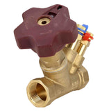 Static balancing valve Elephant VB0000P-T 25 bar brass, Threaded NPT/BSP connection with nipples