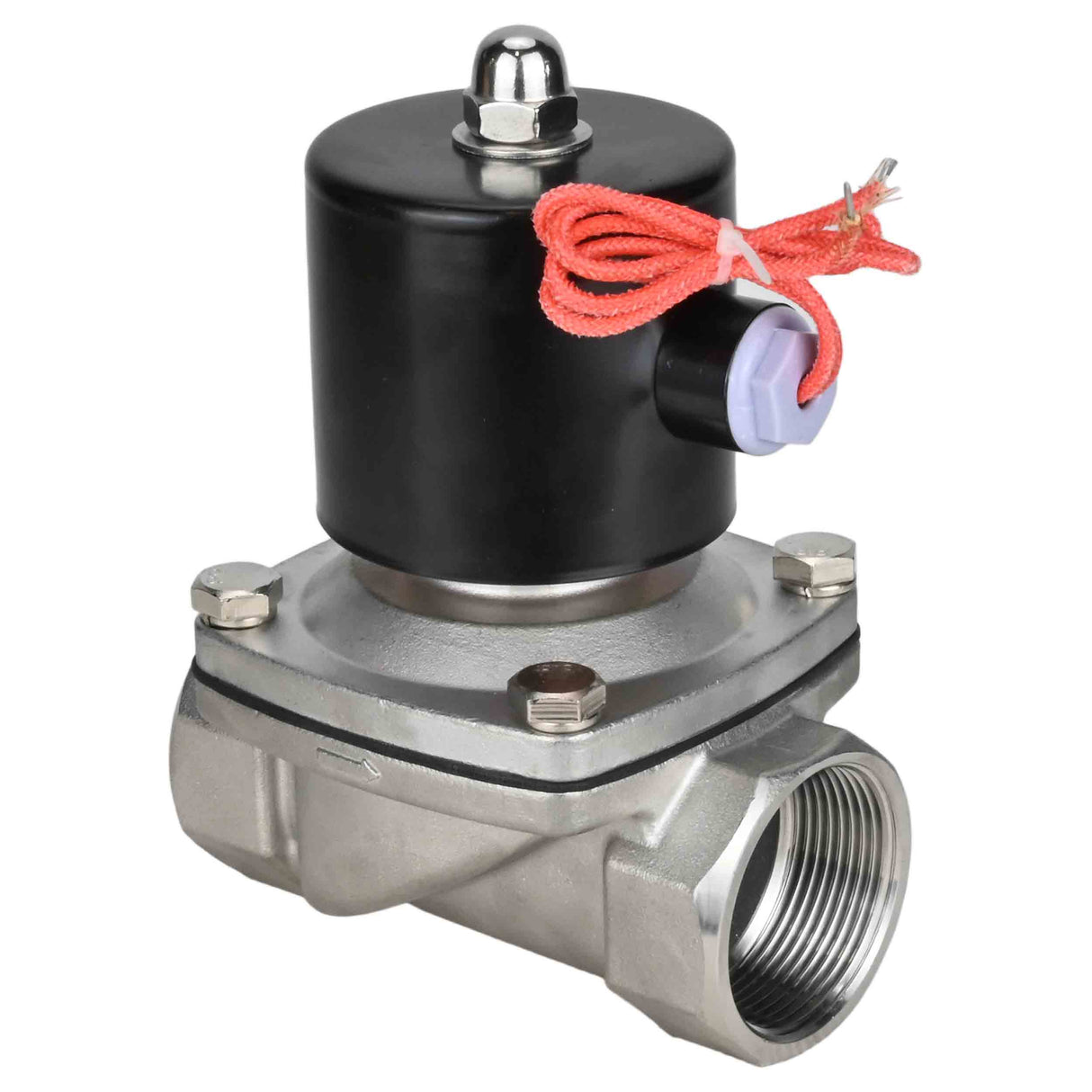 Two way normally closed direct acting electric solenoid valve Elephant VS2W-101V-NC VITON 24V, body material - stainless steel AISI 304, seal - Viton