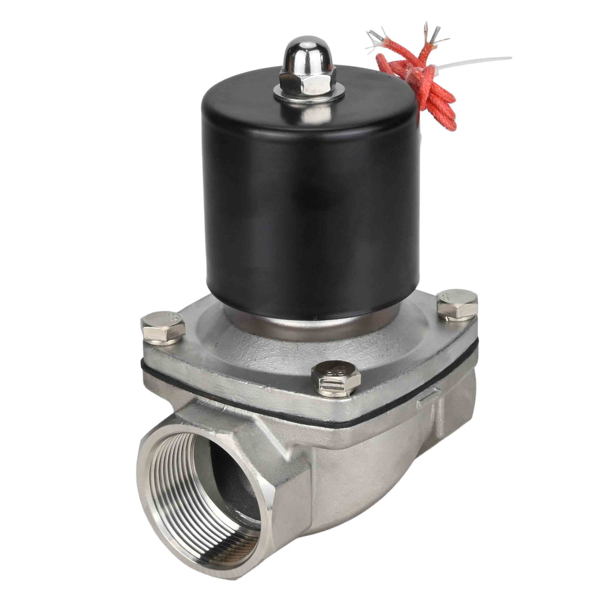 Two way normally closed direct acting electric solenoid valve Elephant VS2W-101V-NC VITON 24V, body material - stainless steel AISI 304, seal - Viton
