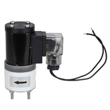 Two way normally closed direct acting electric solenoid valve Elephant DHF11 normally closed PTFE VITON G 24V, body material - PTFE, seal - Viton